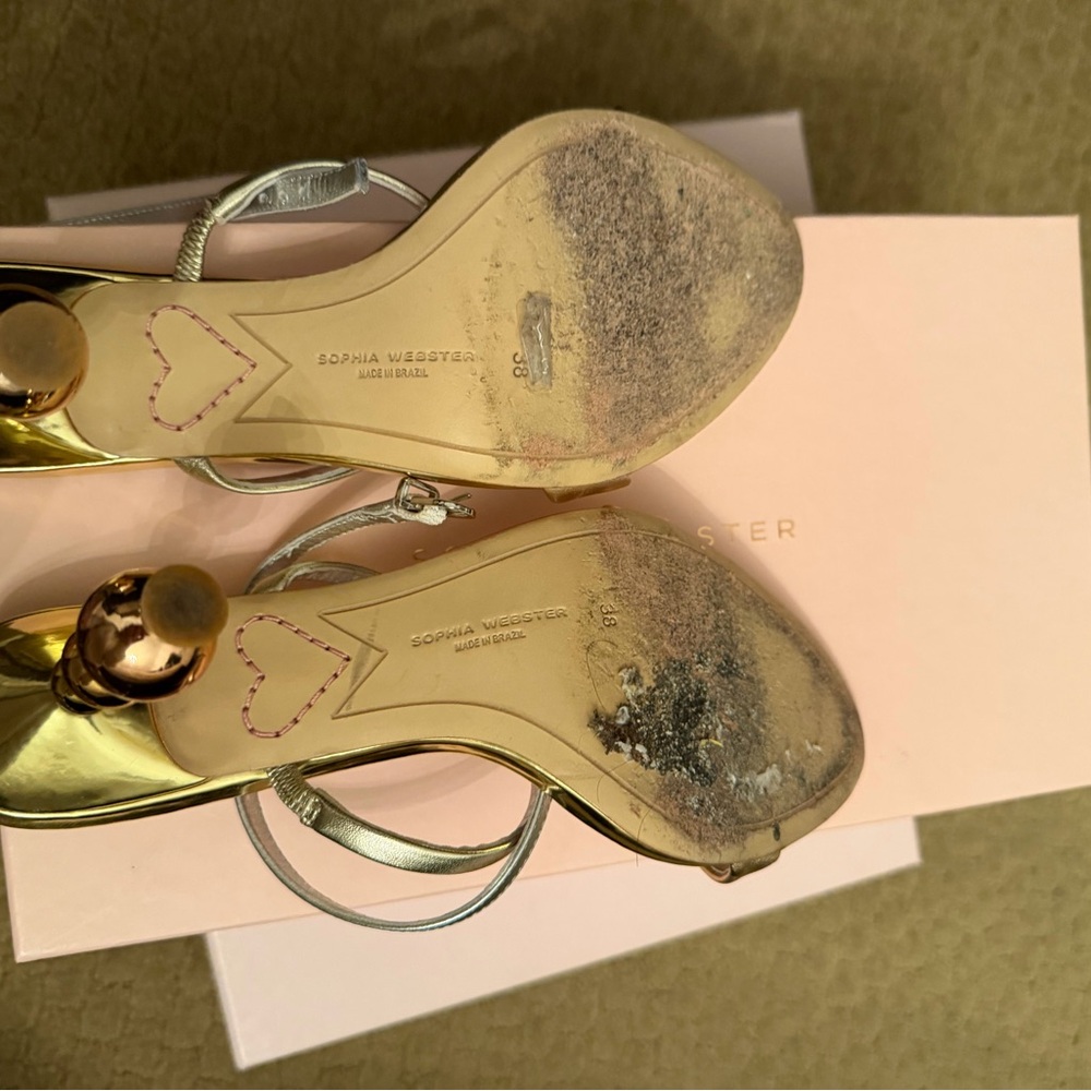 Sophia Webster Gold, Rose gold and Silver Heels - Picture 7 of 7